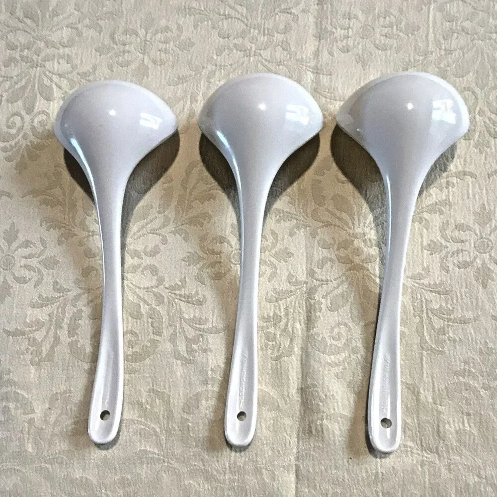 Vintage Tai-Hong Melamine Spoons Lot 5 Rose Floral 7005 Rice Scoop 7006A Ladles